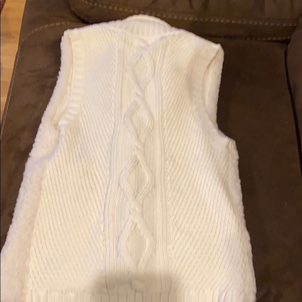 Girls Sherpa/cable knit sweater vest - Picture 3 of 3